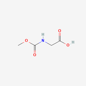 2-((Methoxycarbonyl)amino)acetic acid chemical structure (CAS 1670-97-9)