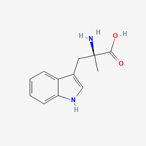 (S)-2-Amino-3-(1H-indol-3-yl)-2-methylpropanoic acid chemical structure (CAS 16709-25-4)