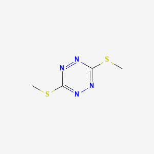 Bis(methylsulfanyl)-1,2,4,5-tetrazine chemical structure (CAS 1672-34-0)