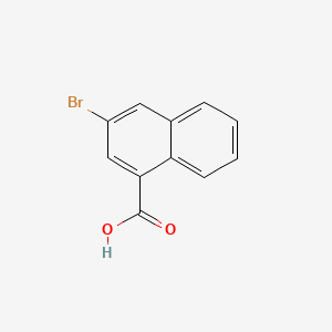 3-Bromo-1-naphthoic acid chemical structure (CAS 16726-66-2)