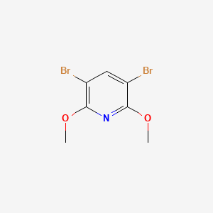 3,5-Dibromo-2,6-dimethoxypyridine chemical structure (CAS 16727-44-9)