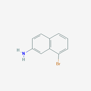 8-Bromonaphthalen-2-amine chemical structure (CAS 167275-44-7)