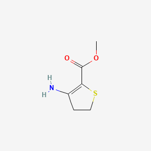 Methyl 3-amino-4,5-dihydrothiophene-2-carboxylate chemical structure (CAS 167280-87-7)
