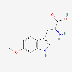 (S)-2-Amino-3-(6-methoxy-1H-indol-3-yl)propanoic acid chemical structure (CAS 16730-11-3)
