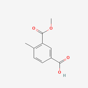3-(Methoxycarbonyl)-4-methylbenzoic acid chemical structure (CAS 167300-06-3)