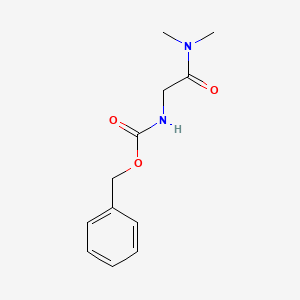 Benzyl N-[(dimethylcarbamoyl)methyl]carbamate chemical structure (CAS 167303-60-8)