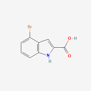 4-Bromo-1H-indole-2-carboxylic acid chemical structure (CAS 16732-64-2)