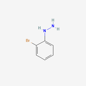 (2-Bromophenyl)hydrazine chemical structure (CAS 16732-66-4)