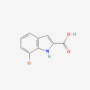 7-Bromo-1H-indole-2-carboxylic acid chemical structure (CAS 16732-71-1)
