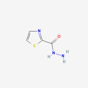 Thiazole-2-carbohydrazide chemical structure (CAS 16733-90-7)