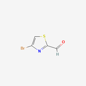 4-Bromo-2-formylthiazole chemical structure (CAS 167366-05-4)