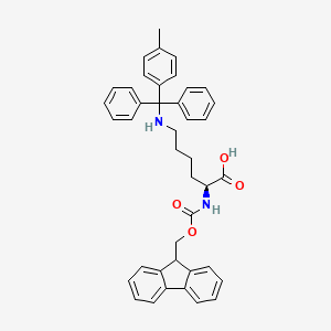 Fmoc-Lys(Mtt)-OH chemical structure (CAS 167393-62-6)