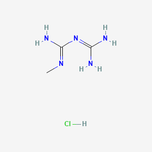 1-Methylbiguanide monohydrochloride chemical structure (CAS 1674-62-0)
