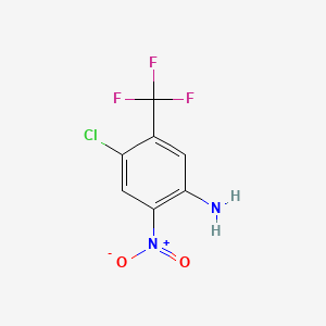 5-Amino-2-chloro-4-nitrobenzotrifluoride chemical structure (CAS 167415-22-7)