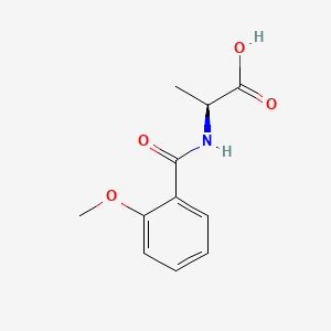 (2-Methoxybenzoyl)-L-alanine chemical structure (CAS 167417-03-0)