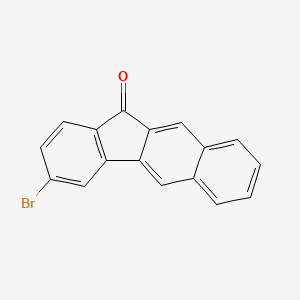 3-Bromo-11H-benzo[b]fluoren-11-one chemical structure (CAS 1674334-51-0)