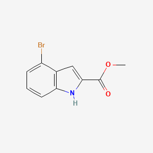 Methyl 4-bromo-1H-indole-2-carboxylate chemical structure (CAS 167479-13-2)