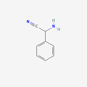 2-Amino-2-phenylacetonitrile chemical structure (CAS 16750-42-8)