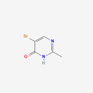 5-Bromo-2-methylpyrimidin-4-ol chemical structure (CAS 1676-57-9)