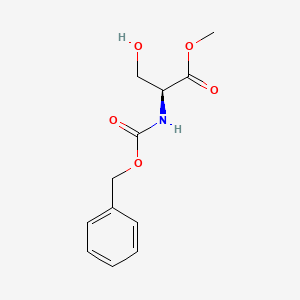 Methyl ((benzyloxy)carbonyl)-L-serinate chemical structure (CAS 1676-81-9)