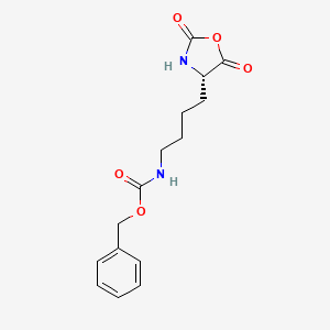(S)-Benzyl (4-(2,5-dioxooxazolidin-4-yl)butyl)carbamate chemical structure (CAS 1676-86-4)