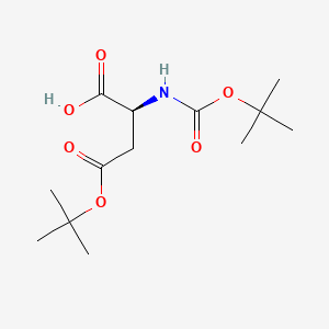 Boc-Asp(OtBu)-OH chemical structure (CAS 1676-90-0)