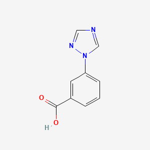 3-(1,2,4-Triazol-1-yl)benzoic Acid chemical structure (CAS 167626-64-4)
