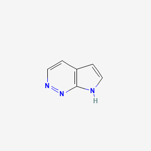 7H-Pyrrolo[2,3-c]pyridazine chemical structure (CAS 16767-40-1)