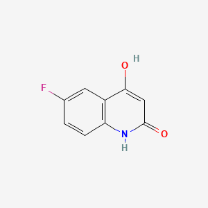 6-Fluoroquinoline-2,4-diol chemical structure (CAS 1677-37-8)