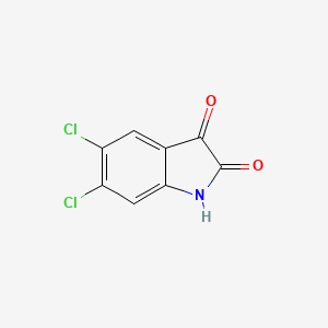5,6-Dichloroindoline-2,3-dione chemical structure (CAS 1677-48-1)