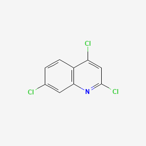 2,4,7-Trichloroquinoline chemical structure (CAS 1677-49-2)