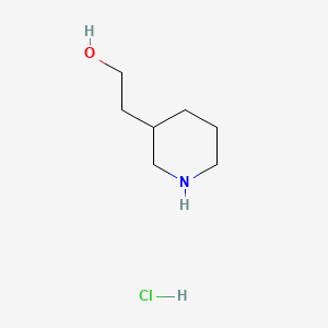 2-(3-Piperidyl)ethanol Hydrochloride chemical structure (CAS 16780-04-4)