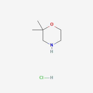 2,2-Dimethylmorpholine hydrochloride chemical structure (CAS 167946-94-3)