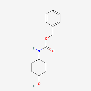 Benzyl (4-hydroxycyclohexyl)carbamate chemical structure (CAS 16801-62-0)