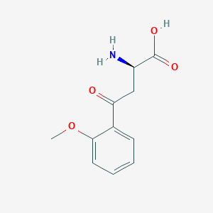 (R)-2-Amino-4-(2-methoxyphenyl)-4-oxobutanoic acid chemical structure (CAS 168154-78-7)