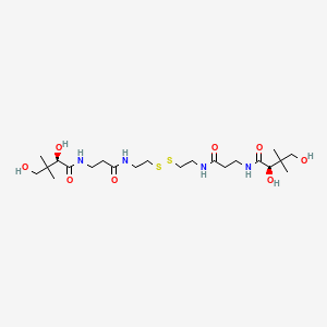 (2R)-N-[3-[2-[2-[3-[[(2R)-2,4-Dihydroxy-3,3-dimethylbutanoyl]amino]propanoylamino]ethyldisulfanyl]ethylamino]-3-oxopropyl]-2,4-dihydroxy-3,3-dimethylbutanamide chemical structure (CAS 16816-67-4)