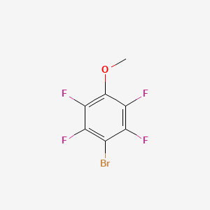 1-Bromo-2,3,5,6-tetrafluoro-4-methoxybenzene chemical structure (CAS 1682-04-8)
