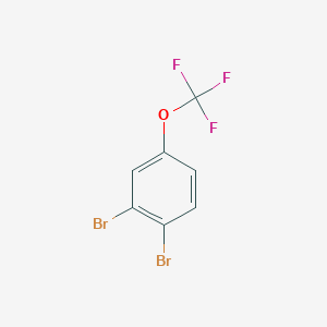 1,2-Dibromo-4-(trifluoromethoxy)benzene chemical structure (CAS 1682-06-0)