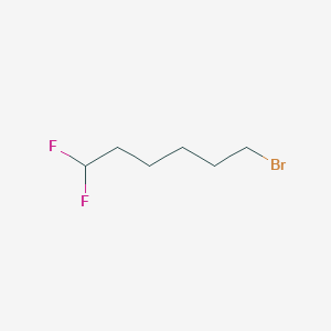 1-Bromo-6,6-difluorohexane chemical structure (CAS 168268-71-1)