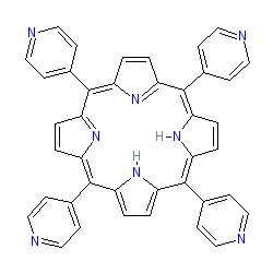 5,10,15,20-Tetra(4-pyridyl)-21H,23H-porphine chemical structure (CAS 16834-13-2)