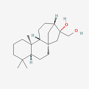 (4aR,6aS,8R,9S,11aR,11bR)-8-(Hydroxymethyl)-4,4,11b-trimethyltetradecahydro-6a,9-methanocyclohepta[a]naphthalen-8-ol chemical structure (CAS 16836-31-0)