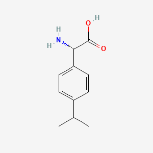 (S)-2-Amino-2-(4-isopropylphenyl)acetic acid chemical structure (CAS 168393-61-1)