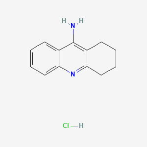 1,2,3,4-Tetrahydroacridin-9-amine hydrochloride chemical structure (CAS 1684-40-8)