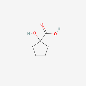 1-Hydroxycyclopentanecarboxylic acid chemical structure (CAS 16841-19-3)