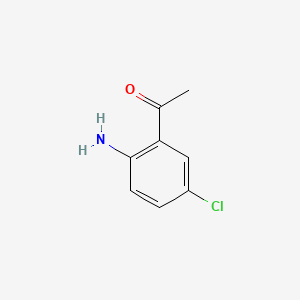 1-(2-Amino-5-chlorophenyl)ethanone chemical structure (CAS 1685-19-4)