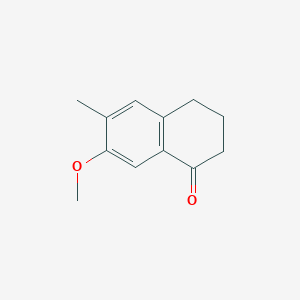 7-Methoxy-6-methyl-3,4-dihydronaphthalen-1(2H)-one chemical structure (CAS 1685-84-3)