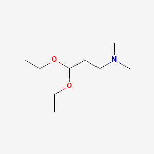 (3,3-Diethoxypropyl)dimethylamine chemical structure (CAS 16851-30-2)