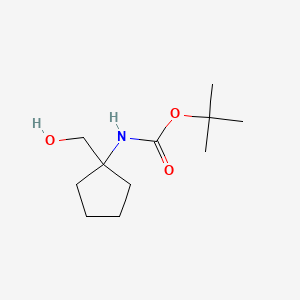 tert-Butyl (1-(hydroxymethyl)cyclopentyl)carbamate chemical structure (CAS 168540-07-6)