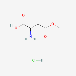 H-Asp(OMe)-OH.HCl chemical structure (CAS 16856-13-6)
