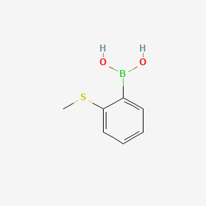 (2-(Methylthio)phenyl)boronic acid chemical structure (CAS 168618-42-6)